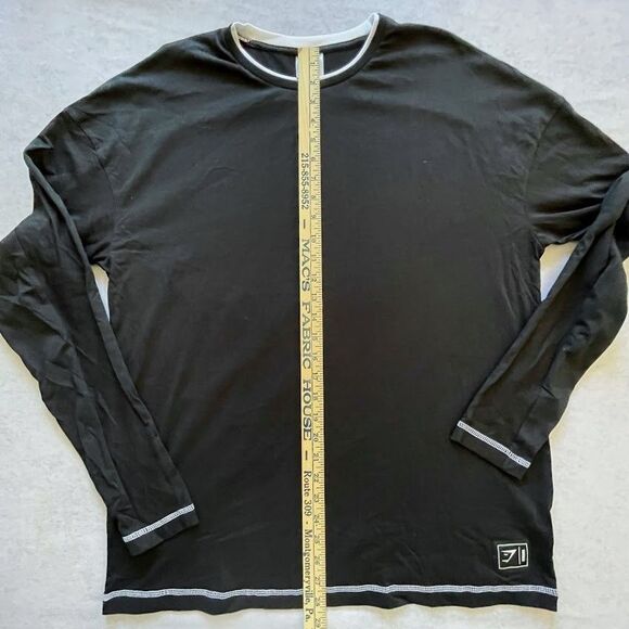 Gymshark Mens Shirt Black Crew Neck Recess Long Sleeve T-shirt Size L NEW - Picture 10 of 10